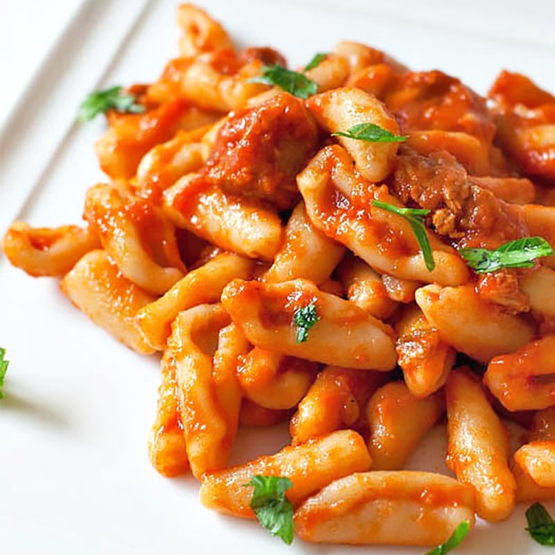 Cecatielli al ragù di maiale